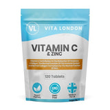 Vita London vitamin C and zinc 120 tablets (British brand)