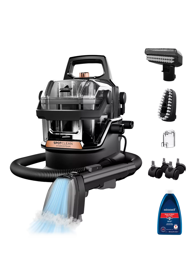 BISSELL SpotClean Hydrosteam steam spot cleaner black copper (British brand)