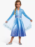 Deluxe Elsa Children's Costume with Satin Dress and Cape