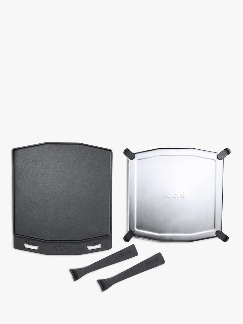 Ooni dual sided cast iron grizzler plate (British brand)