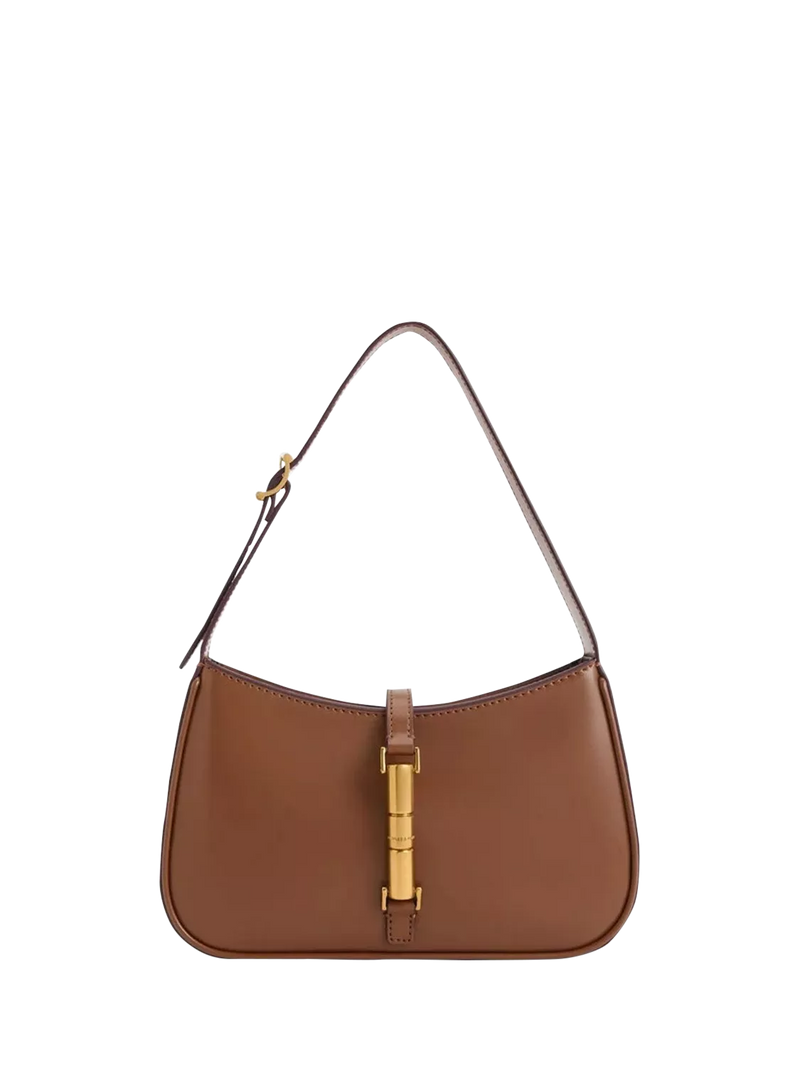 CHARLES & KEITH Cesia Shoulder Bag, Chocolate