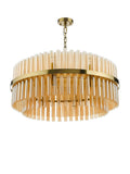 Där Imani glass pendant ceiling light brass champagne, UK version