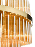 Där Imani glass pendant ceiling light brass champagne, UK version