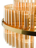 Där Imani glass pendant ceiling light brass champagne, UK version