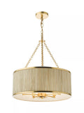 Där five arm pendant ceiling light in gold (British brand)