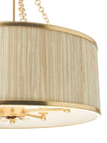 Där five arm pendant ceiling light in gold (British brand)