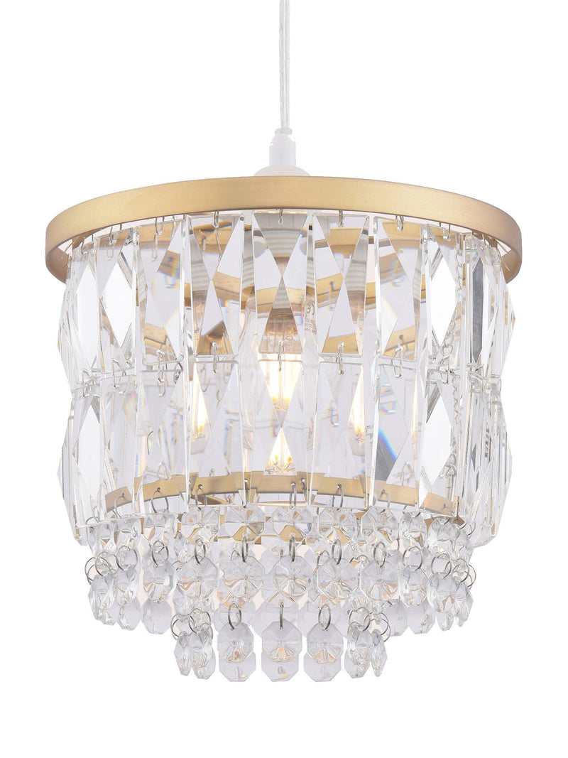 Laura Ashley crystal ceiling shade clear 20.5cm (British brand)