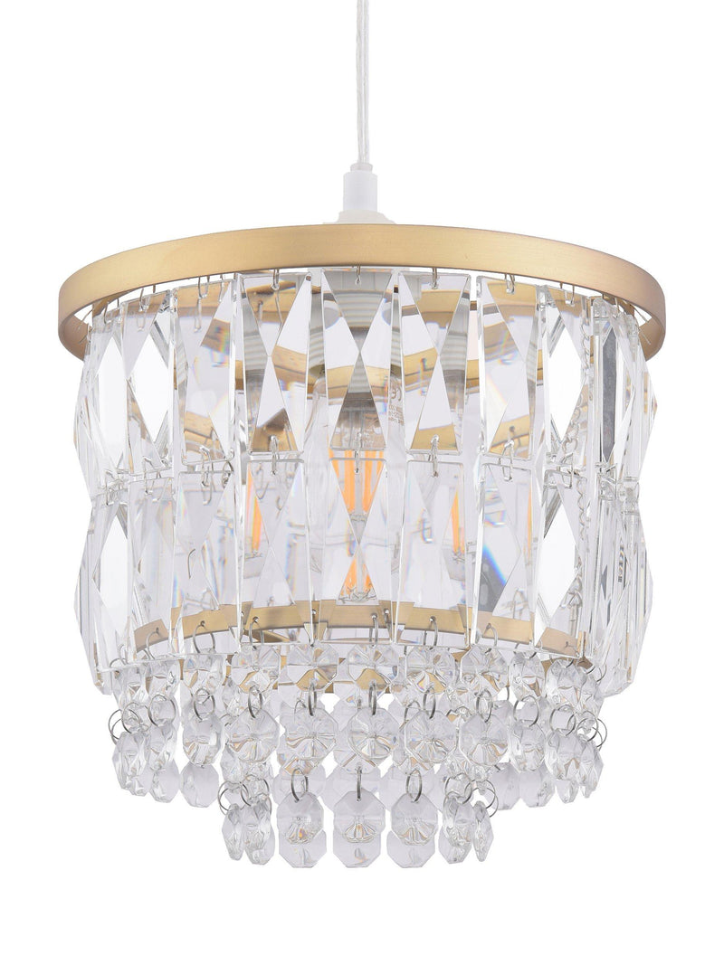 Laura Ashley crystal ceiling shade clear 20.5cm (British brand)