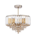 Laura Ashley Vienna semi flush ceiling light, champagne finish (British brand)