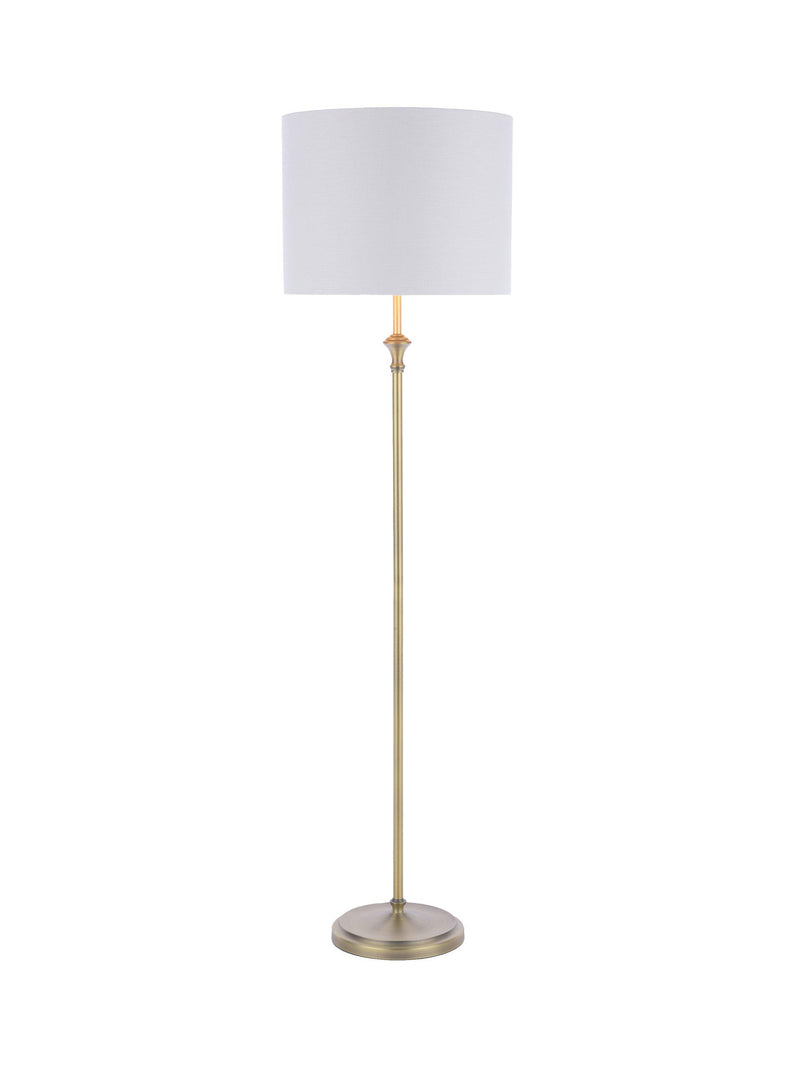 Laura Ashley Highgrove brass floor lamp 150cm, imported from the UK