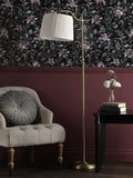 Laura Ashley gold task floor lamp with pleated shade, imported from the UK