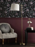 Laura Ashley gold task floor lamp with pleated shade, imported from the UK