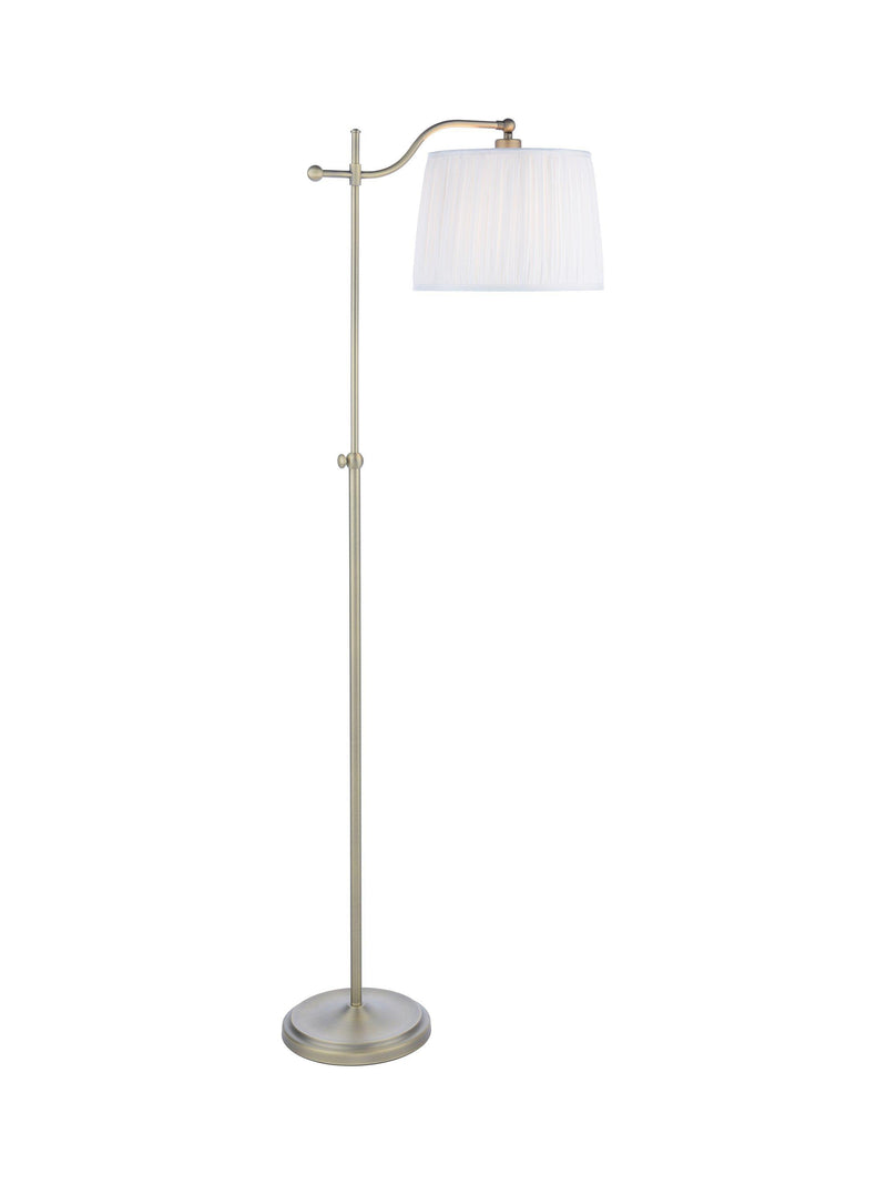 Laura Ashley gold task floor lamp with pleated shade, imported from the UK