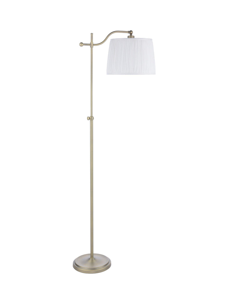 Laura Ashley gold task floor lamp with pleated shade, imported from the UK