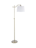 Laura Ashley gold task floor lamp with pleated shade, imported from the UK