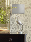 Laura Ashley Tregaron stalk table lamp silver, UK version