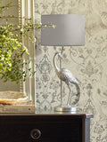 Laura Ashley Tregaron stalk table lamp silver, UK version