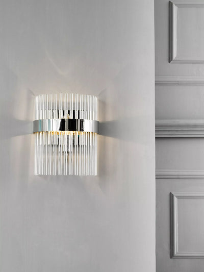 John Lewis Laura Ashley Alexa Wall Light in Polished Nickel- Buy online at McGrocer