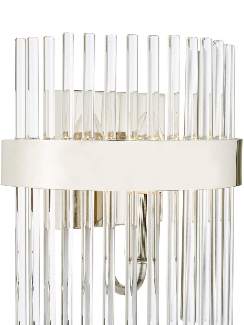 Laura Ashley Alexa Wall Light in Polished Nickel, UK version