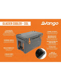 Vango Glacier 33L cooler box grey - British product