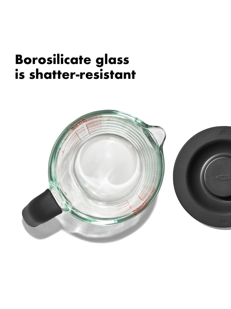 OXO glass measuring jug with lid 500ml - British product