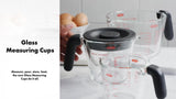 OXO glass measuring jug with lid 500ml - British product