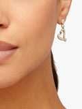 UNOde50 nailed heart drop earrings in silver - British product