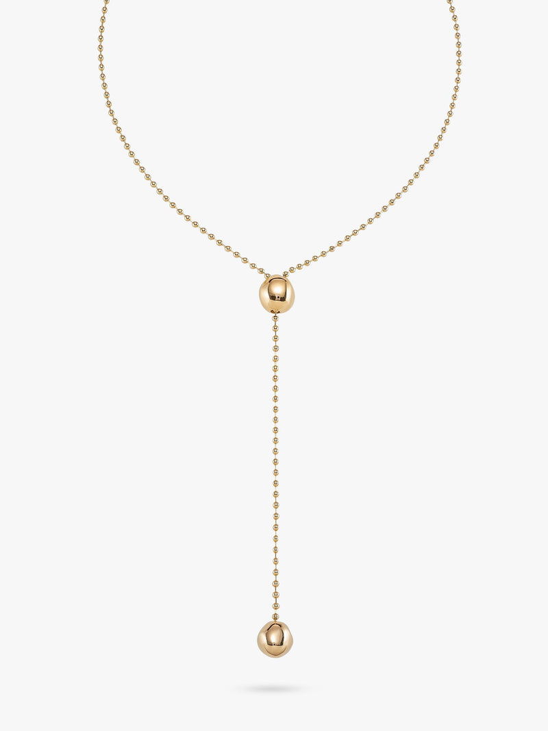 UNOde50 lange Y-Halskette Gold Lariat 98cm, UK-Version