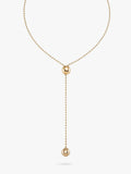 UNOde50 lange Y-Halskette Gold Lariat 98cm, UK-Version