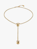 UNOde50 lange Y-Halskette Gold Lariat 98cm, UK-Version