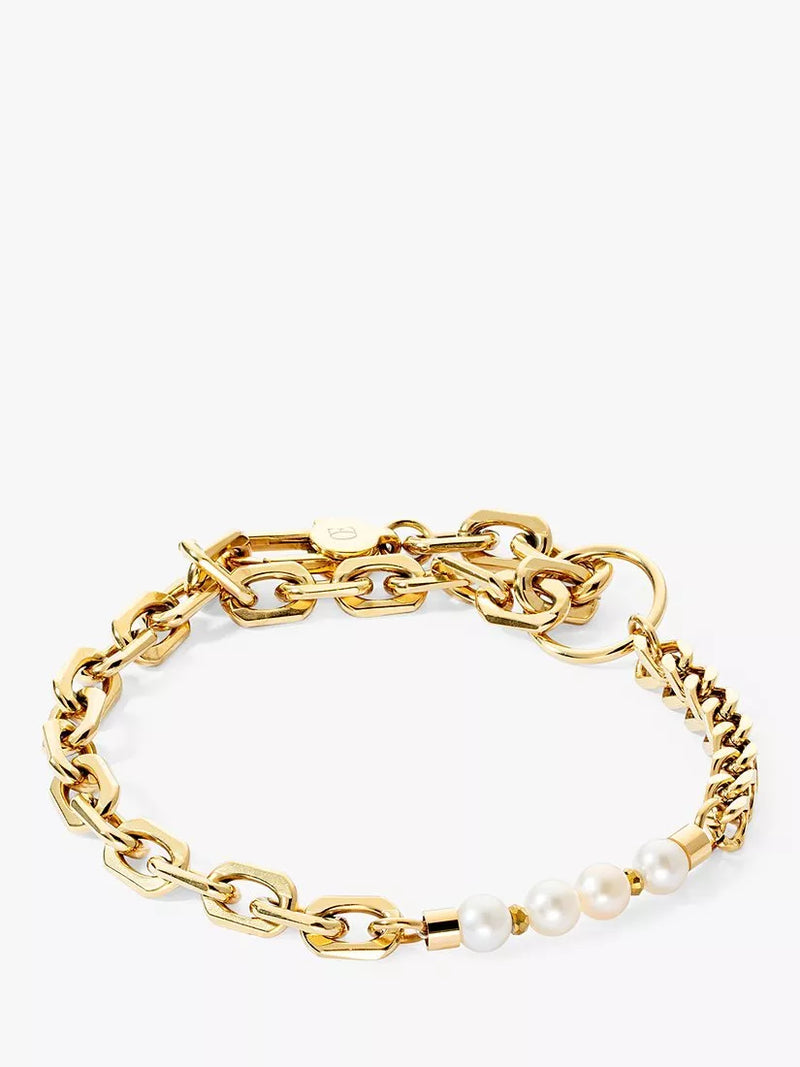 COEUR DE LION freshwater pearl chain bracelet 18cm, UK version