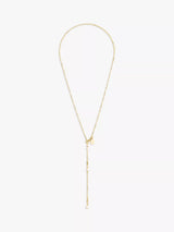 John Lewis COEUR DE LION Freshwater Pearl Lariat Necklace, Gold, 42cm- Buy online at McGrocer