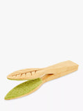 Kikkerland Bamboo Leaf Cleaning Tongs Neutral, UK version