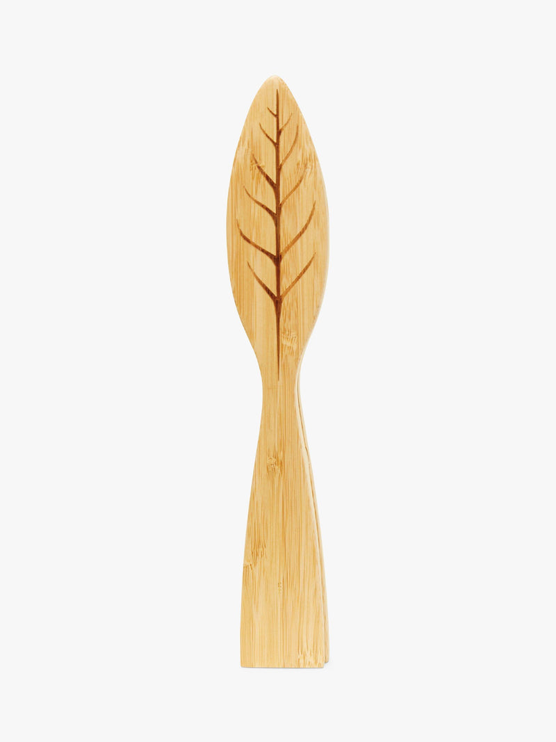 Kikkerland Bamboo Leaf Cleaning Tongs Neutral, UK version