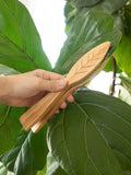Kikkerland Bamboo Leaf Cleaning Tongs Neutral, UK version