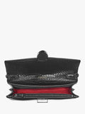 Aspinal of London Mayfair croc effect leather clutch bag, UK version