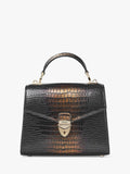 Aspinal Midi Mayfair 2 croc leather cross body bag (British brand)