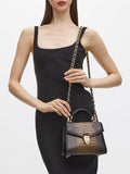 Aspinal Midi Mayfair 2 croc leather cross body bag (British brand)