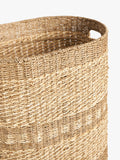 John Lewis woven seagrass oval laundry basket natural - British product