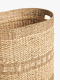 John Lewis woven seagrass oval laundry basket natural - British product