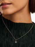 Orelia star charm necklace gold plated emerald cubic zirconia, UK version