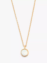 John Lewis Orelia Swarovski Crystal Opal Ditsy Pendant Necklace in Gold- Buy online at McGrocer