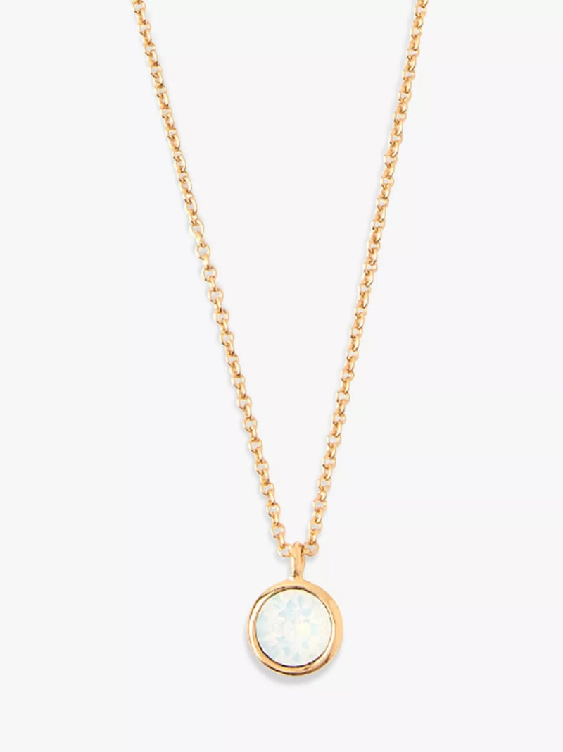 Orelia pendant necklace opal Swarovski crystal 40cm, UK version