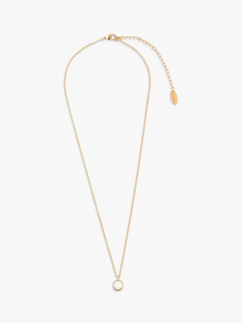 Orelia pendant necklace opal Swarovski crystal 40cm, UK version