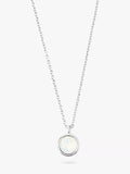 Orelia white opal Swarovski crystal necklace (British brand)
