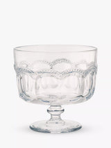 John Lewis Pearl Ridge Glass Trifle Bowl 20cm Clear- Buy online at McGrocer