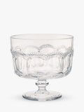 Artland Pearl Ridge glass trifle bowl 20cm clear - British product