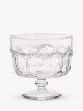 Artland Pearl Ridge glass trifle bowl 20cm clear - British product