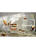 Artland Pearl Ridge glass trifle bowl 20cm clear - British product