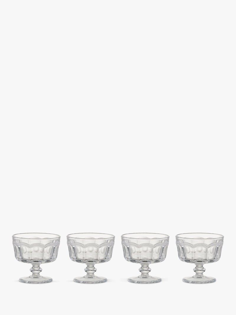 Artland clear mini trifle bowls 10cm set of 4 - British product